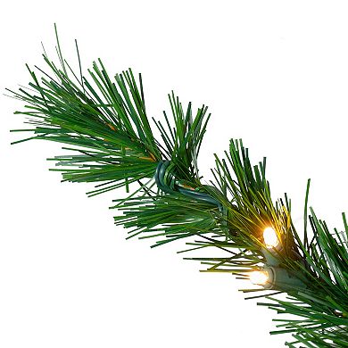 7' Pre-Lit Green Sugar Pine Upside Down Artificial Christmas Tree - Clear Lights