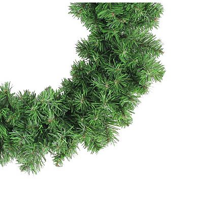 Green Colorado Spruce Artificial Christmas Wreath  16-Inch  Unlit