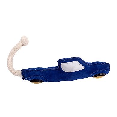 Country Living Blue Pickup Truck Dog Toy, Durable Vegan Leather