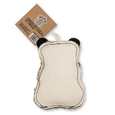 Panda-Shaped Canvas & Jute Chew Toy for Dogs