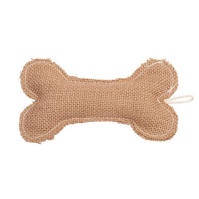 Country Living Jean Leather-Jute Bone Pillow Dog Chew Toy