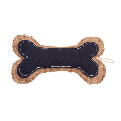 Country Living Jean Leather-Jute Bone Pillow Dog Chew Toy