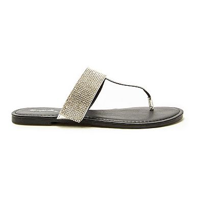 Qupid Archer-631 Women's T-strap Slide Sandals