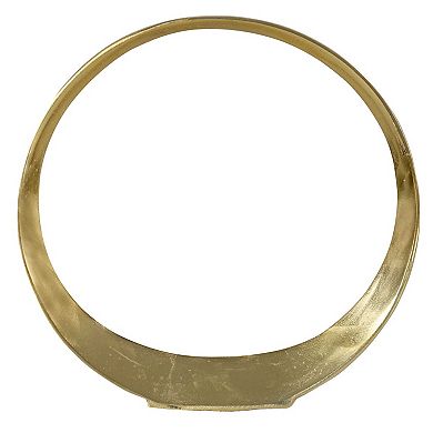 Uttermost Jimena Gold Finish Large Ring Sculpture Floor Decor