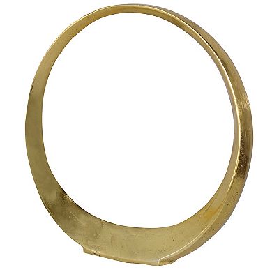 Uttermost Jimena Gold Finish Large Ring Sculpture Floor Decor