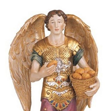 FC Design 12"H Archangel Barachiel Statue Chief of The Guardian Angels Holy Figurine Religious Decoration Sculpture Home Room Decor