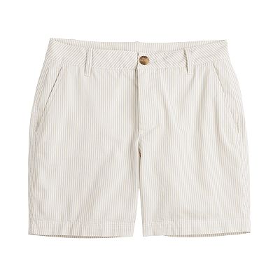 Women's Croft & Barrow® Relaxed Button Chino Short