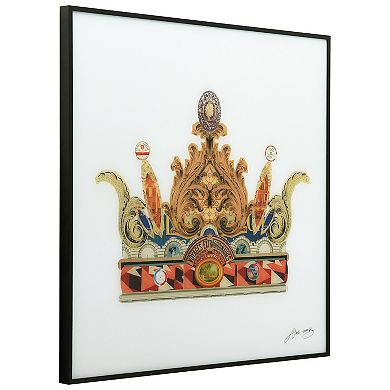 Empire Art Direct Crown With Curved Spires Collage Framed Wall Art 