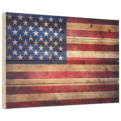 Empire Art Direct American Dream 3 Arte de Legno Wood Wall Art