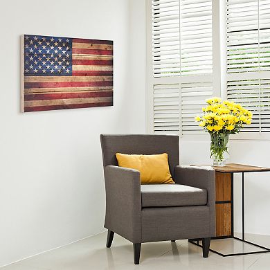 Empire Art Direct American Dream 3 Arte de Legno Wood Wall Art