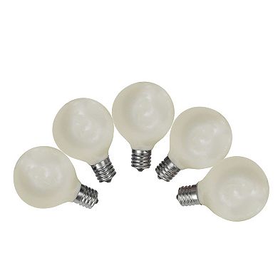 10ct Pearl White G50 Globe Replacement Bulbs