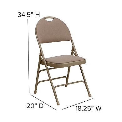 Flash Furniture Hercules Series Ultra-Premium Vinyl Folding Chair 2-piece Set