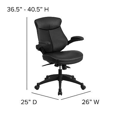 Flash Furniture Kale LeatherSoft Executive Swivel Office Chair 