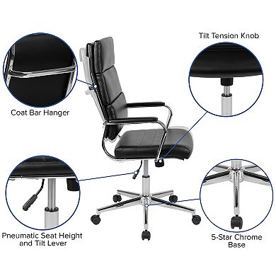 Flash Furniture Hansel LeatherSoft Contemporary Swivel Office Chair