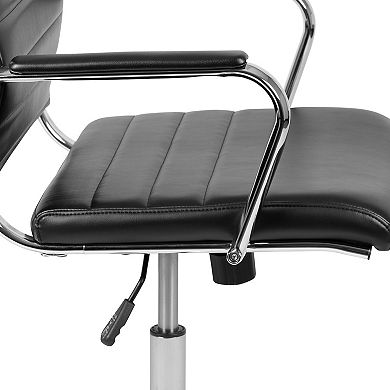 Flash Furniture Hansel LeatherSoft Contemporary Swivel Office Chair