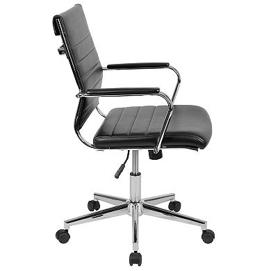 Flash Furniture Hansel LeatherSoft Contemporary Swivel Office Chair