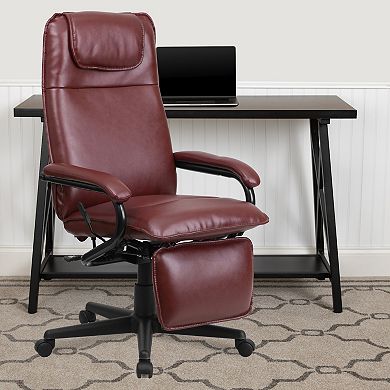 Flash Furniture Robert High Back LeatherSoft Executive Reclining Swivel Office Chair
