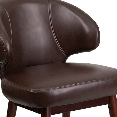 Flash Furniture Comfort Back Series LeatherSoft Side Reception Chair 