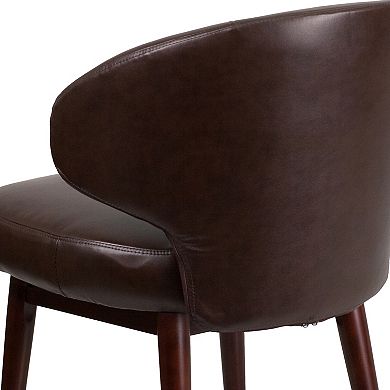 Flash Furniture Comfort Back Series LeatherSoft Side Reception Chair 