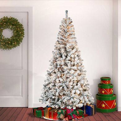 National Tree Company First Traditions 7-ft. Acacia Flocked Artificial Christmas Tree