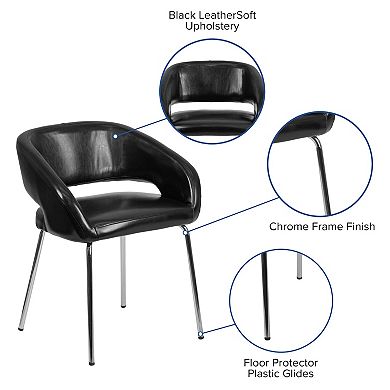 Flash Furniture Fusion Series Contemporary LeatherSoft Side Reception Chair