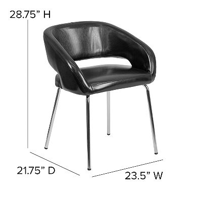 Flash Furniture Fusion Series Contemporary LeatherSoft Side Reception Chair