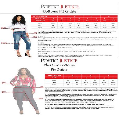 Poetic Justice Women's High Rise Fitted Flare Pant