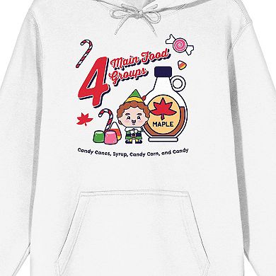 Men's Four Main Food Groups Elf Hoodie