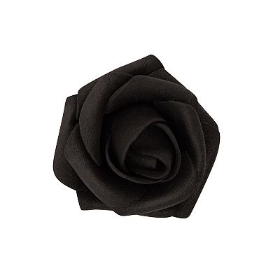 Black Artificial Roses, 2-Inch Faux Flower Heads for Crafts, Decoration (200 Pack)