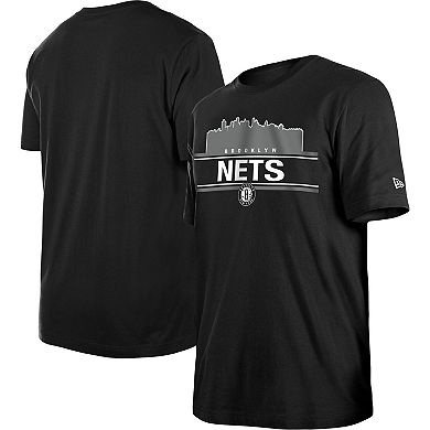 Men's New Era Black Brooklyn Nets Localized T-Shirt