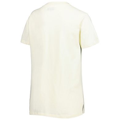 Women's New Era Cream Las Vegas Raiders Chrome Sideline T-Shirt