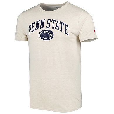 Men's League Collegiate Wear Natural Penn State Nittany Lions 1965 Arch Victory Falls Tri-Blend T-Shirt
