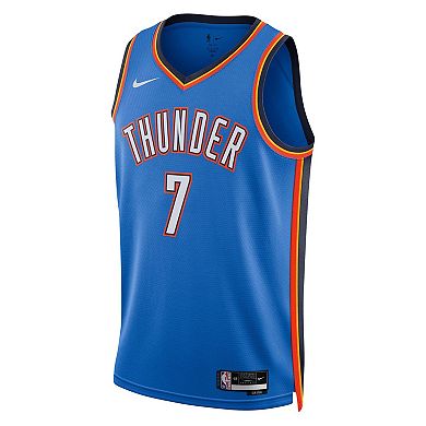 Unisex Nike Chet Holmgren Oklahoma City Thunder Blue 2022 NBA Draft First Round Pick Player Swingman Jersey - Icon Edition