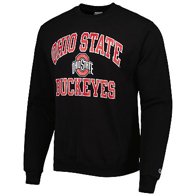 Men's Champion Black Ohio State Buckeyes High Motor Pullover Sweatshirt