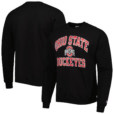 Men's Champion Black Ohio State Buckeyes High Motor Pullover Sweatshirt