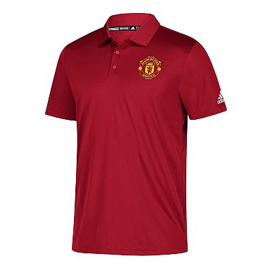 Men's adidas Red Manchester United Grind climalite Polo