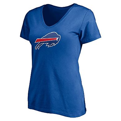 Women's Fanatics Branded Stefon Diggs Royal Buffalo Bills Player Icon Name & Number V-Neck T-Shirt