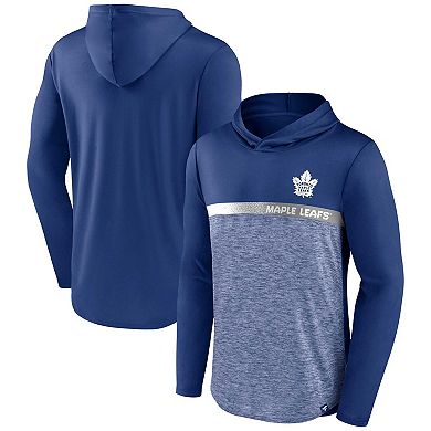 Men's Fanatics Branded Blue Toronto Maple Leafs Podium Defender Pullover Hoodie