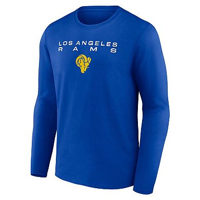 Men's Fanatics Branded Royal Los Angeles Rams Advance to Victory Long Sleeve T-Shirt