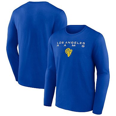 Men's Fanatics Branded Royal Los Angeles Rams Advance to Victory Long Sleeve T-Shirt