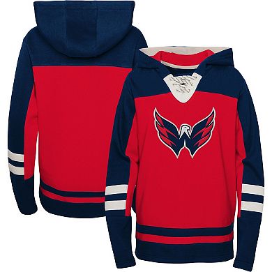 Youth Red Washington Capitals Ageless Revisited Home Lace-Up Pullover Hoodie