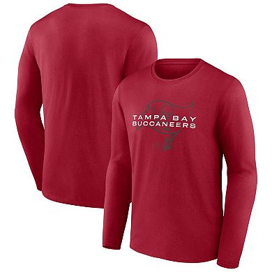 Men's Fanatics Branded Red Tampa Bay Buccaneers Advance to Victory Long Sleeve T-Shirt