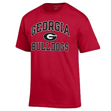 Men's Champion Red Georgia Bulldogs High Motor T-Shirt