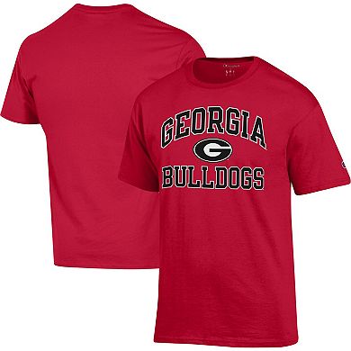 Men's Champion Red Georgia Bulldogs High Motor T-Shirt