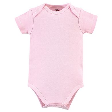 Touched by Nature Baby Girl Organic Cotton Bodysuits 5pk, Cherry Blossom
