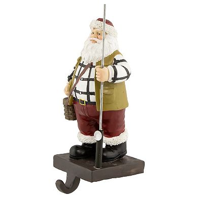 8.5" Fisherman Santa Christmas Stocking Holder