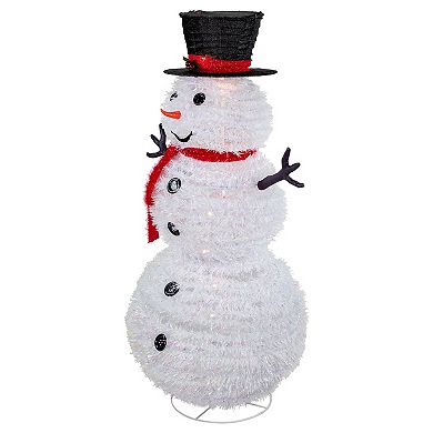 4' Lighted Pop-Up Snowman Outdoor Christmas Decoration