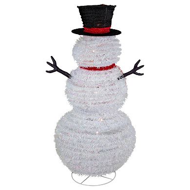 4' Lighted Pop-Up Snowman Outdoor Christmas Decoration