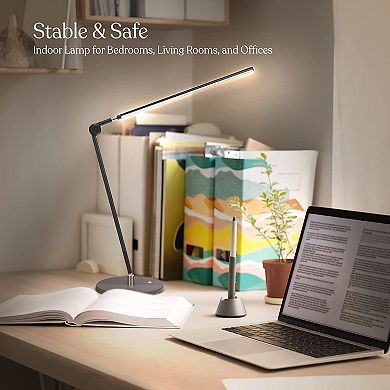 Brightech Libra 39" Led Desk Lamp With Adjustable Head And Usb-c Port