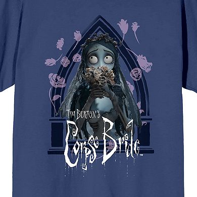 Juniors' Corpse Bride Emily Roses Graphic Tee